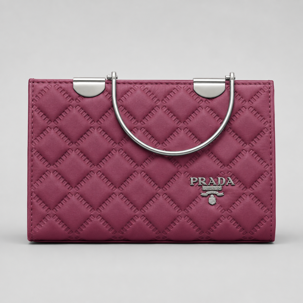 Pink Quilted Handbag