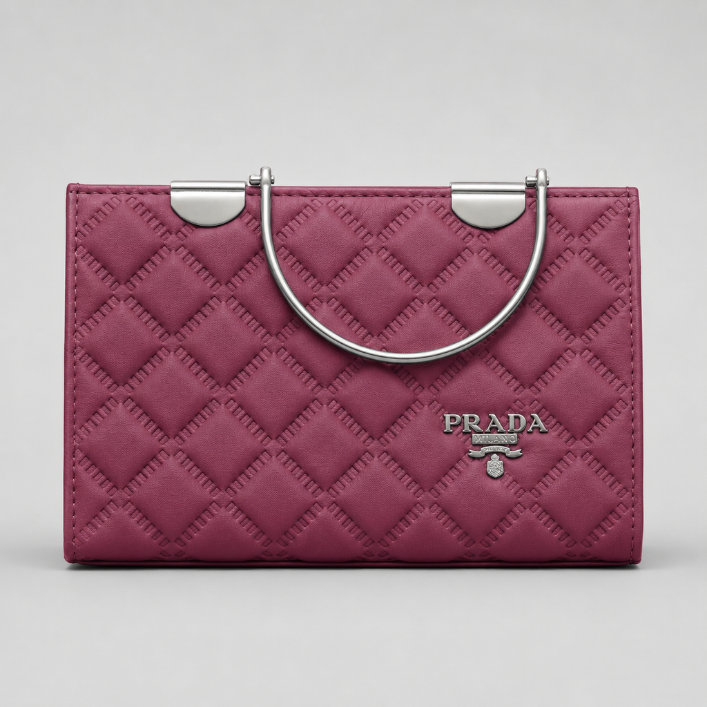 Pink Quilted Handbag