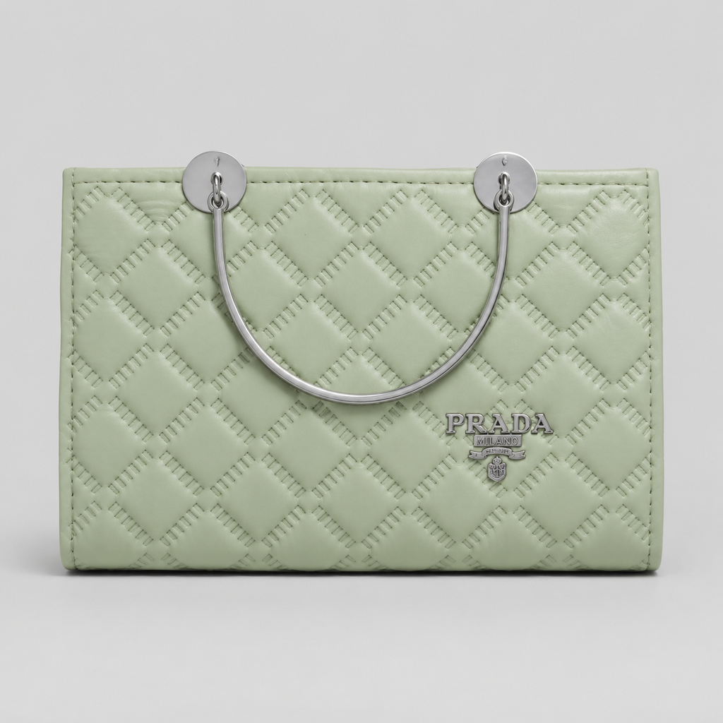 Pink Quilted Handbag
