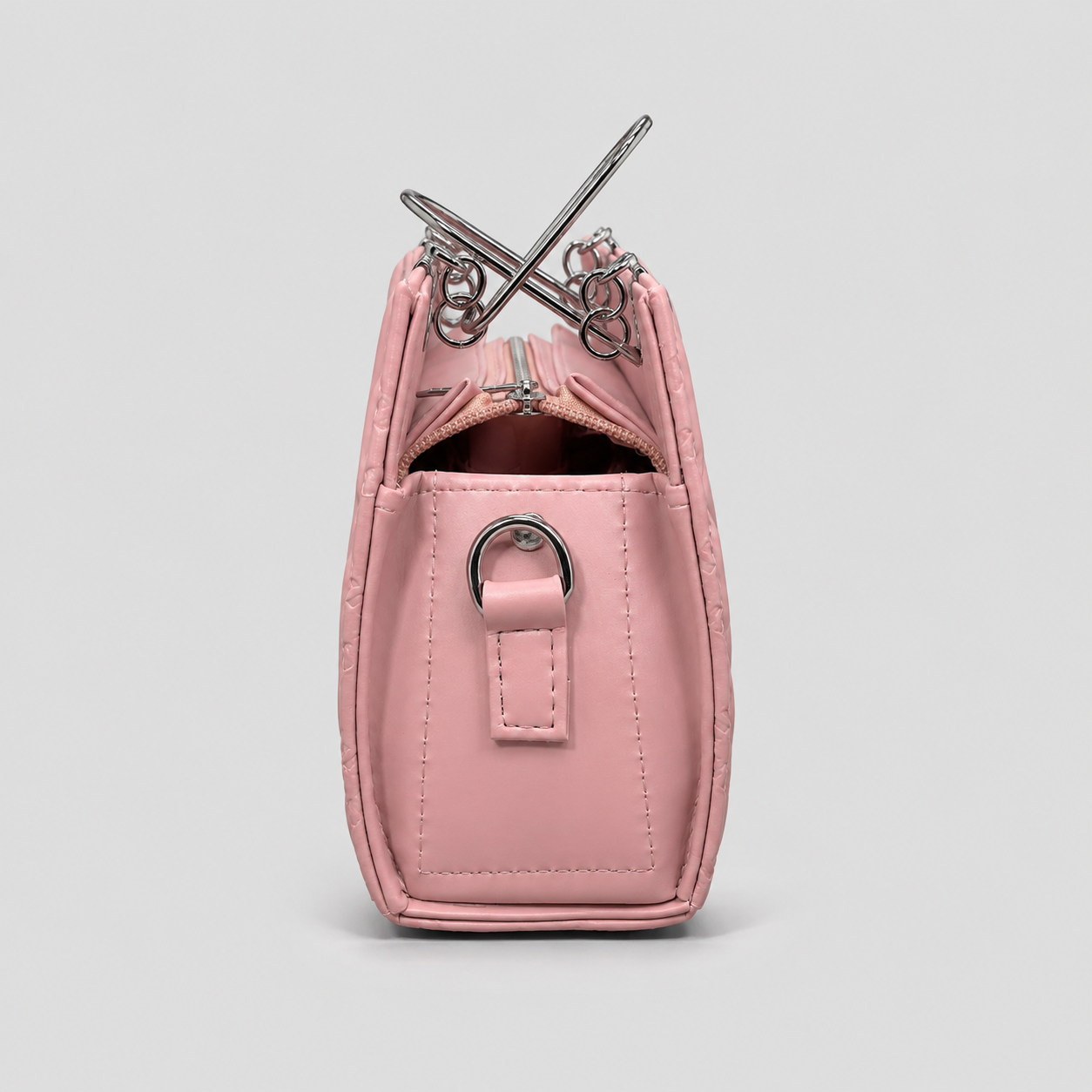 Pink Quilted Handbag
