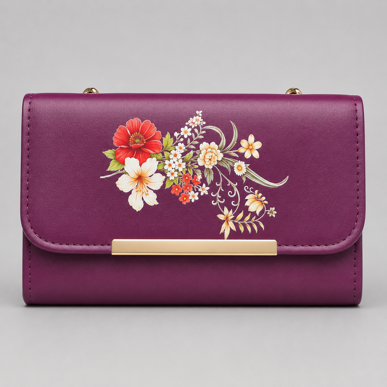 Floral Clutch Bag