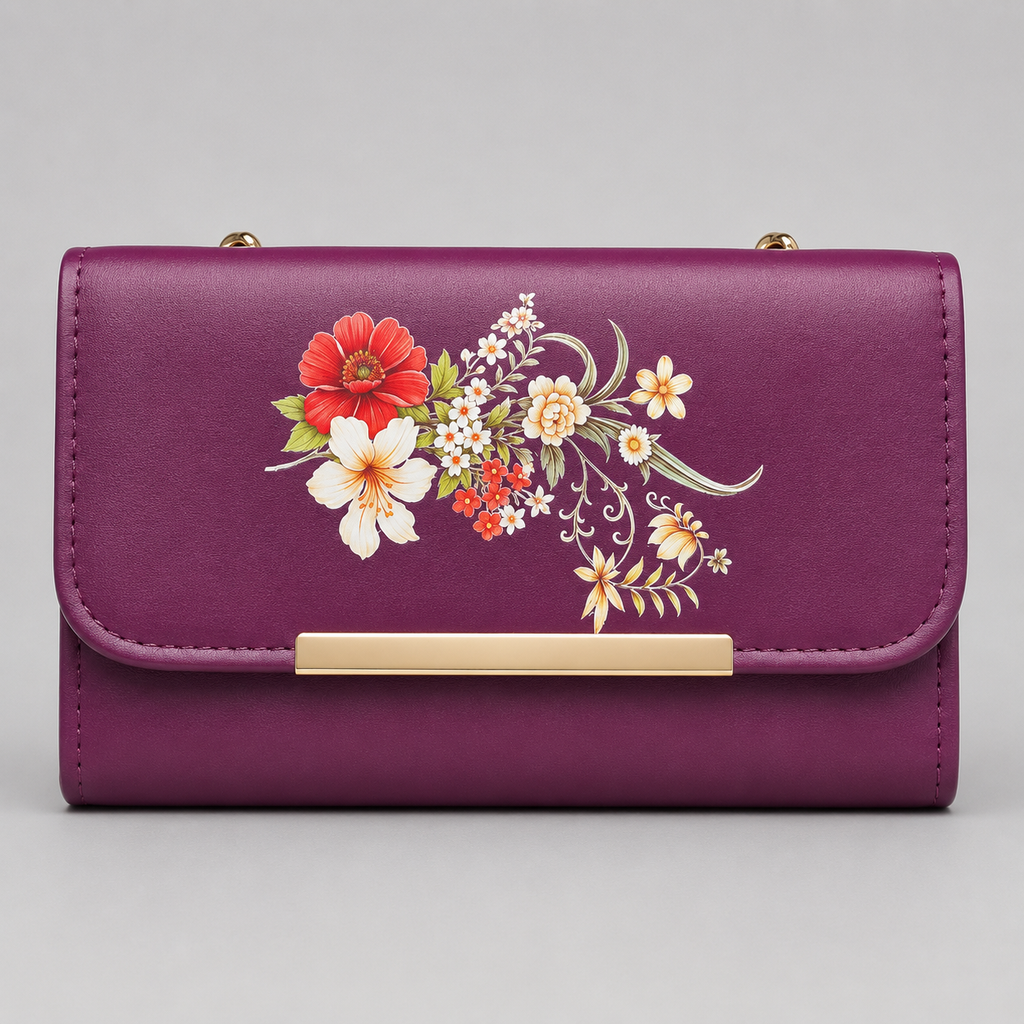 Floral Clutch Bag