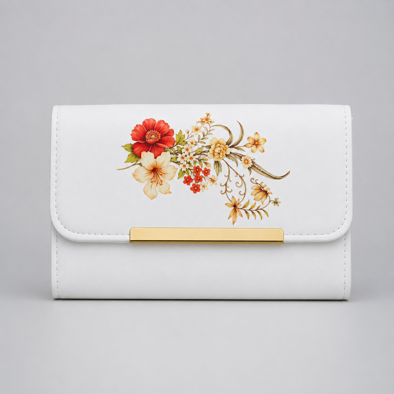 Floral Clutch Bag