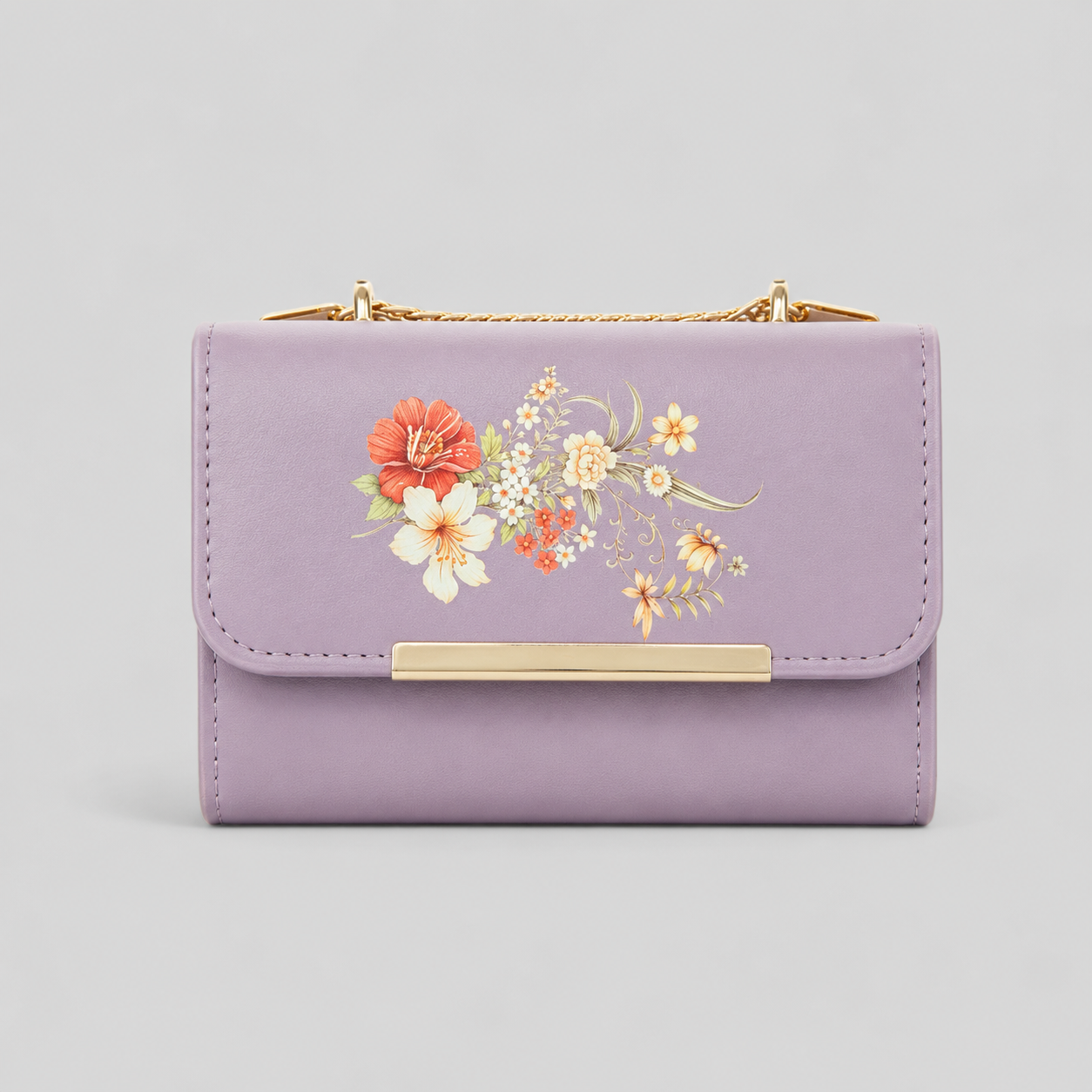 Floral Clutch Bag