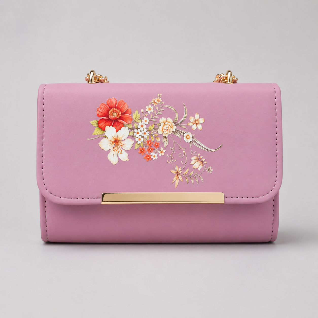 Floral Clutch Bag