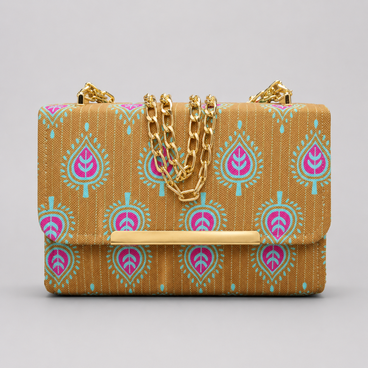 Ethnic Chain Clutch