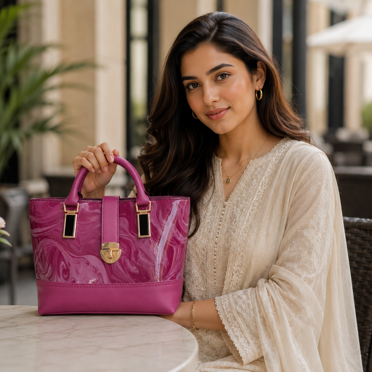 Classic shiny Handbag