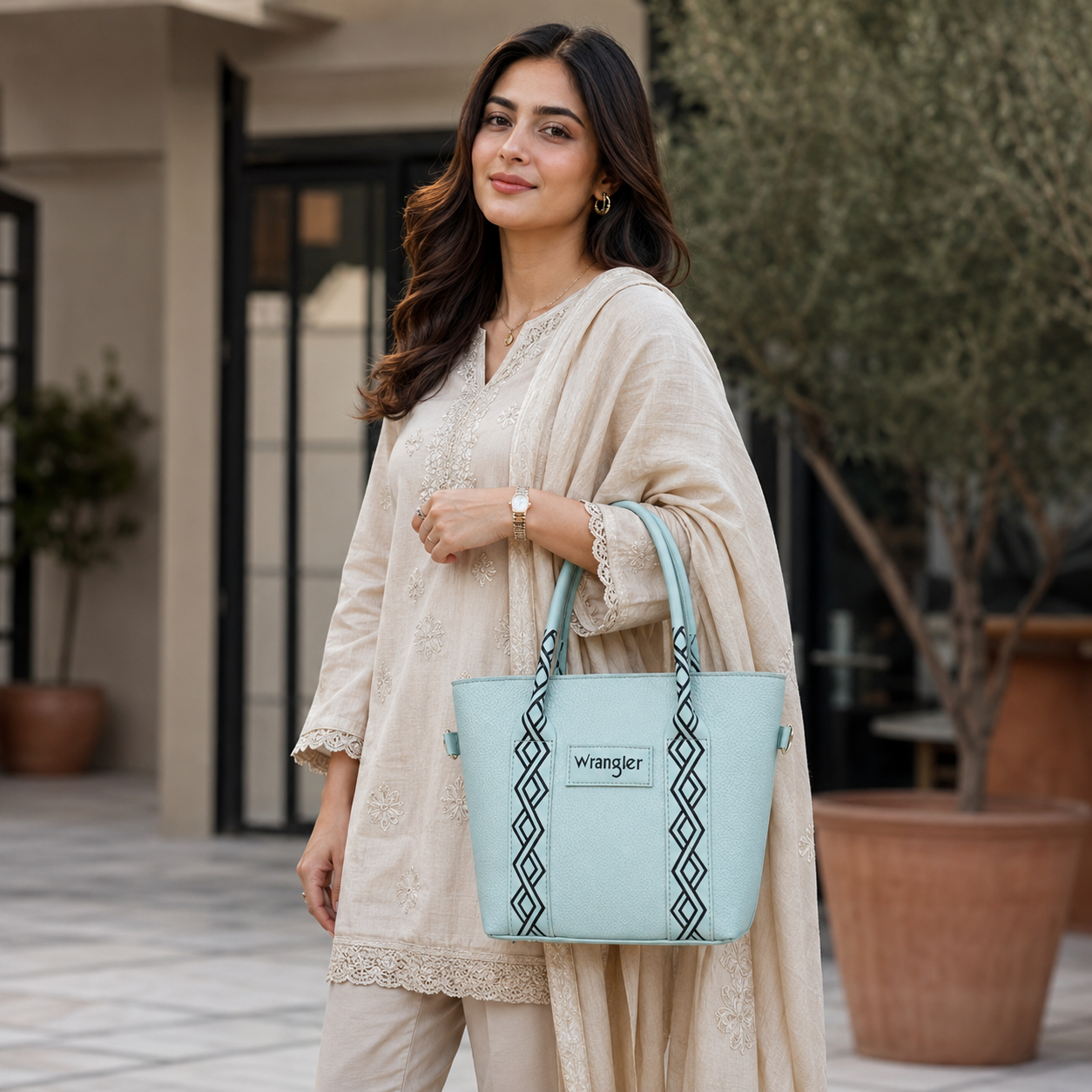 Aqua Tote Bag
