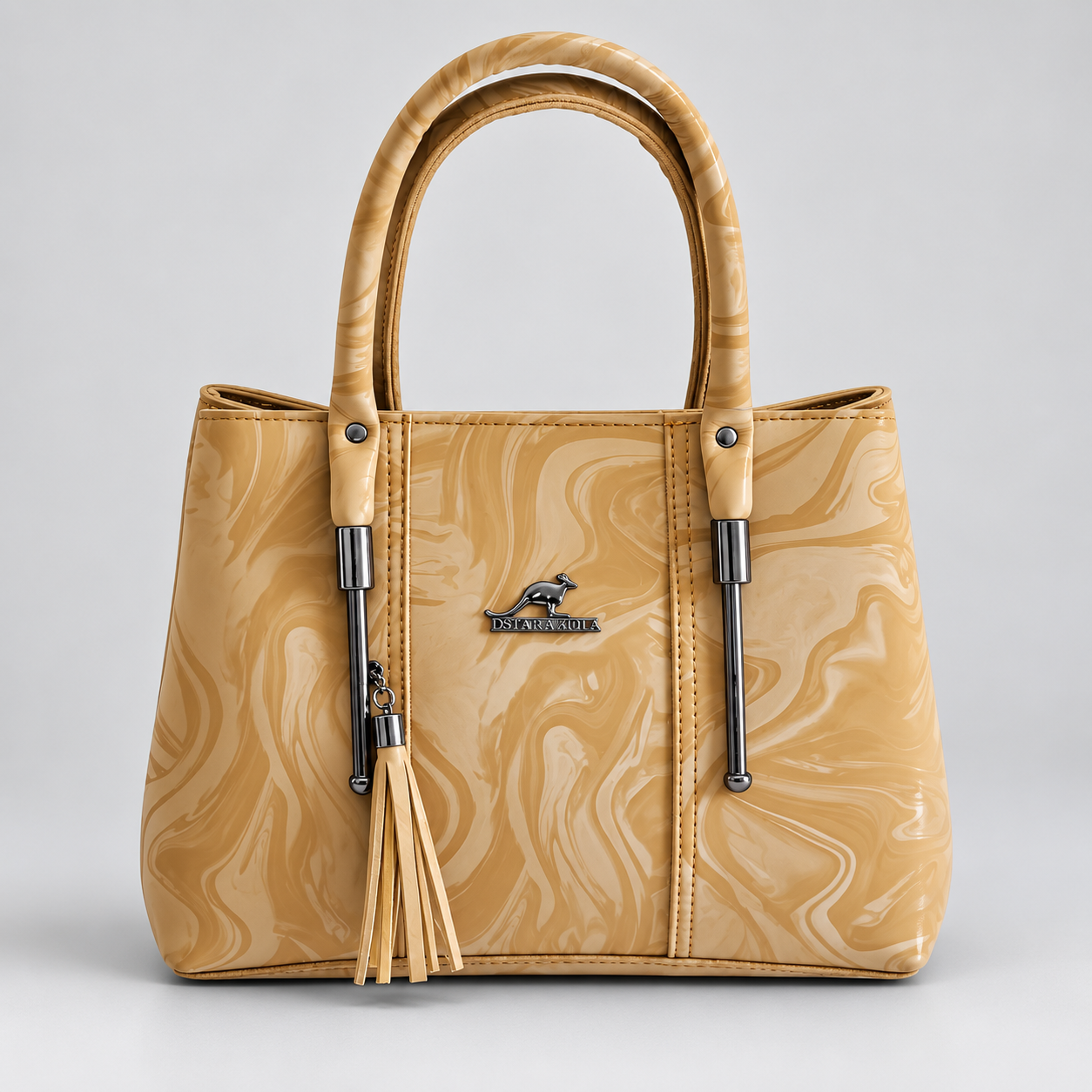 Marbled Glossy Tote Bag