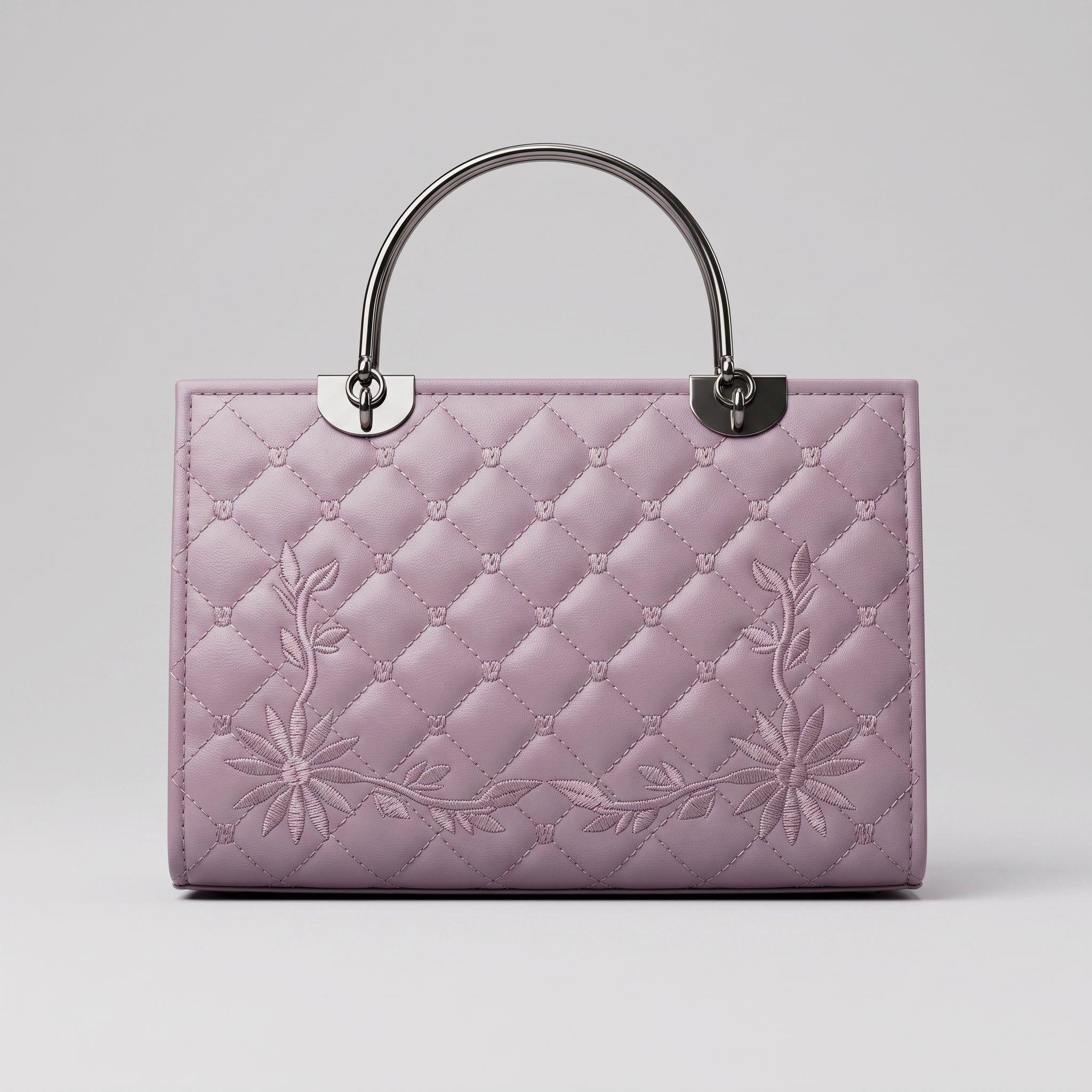 Quilted embroided Handbag