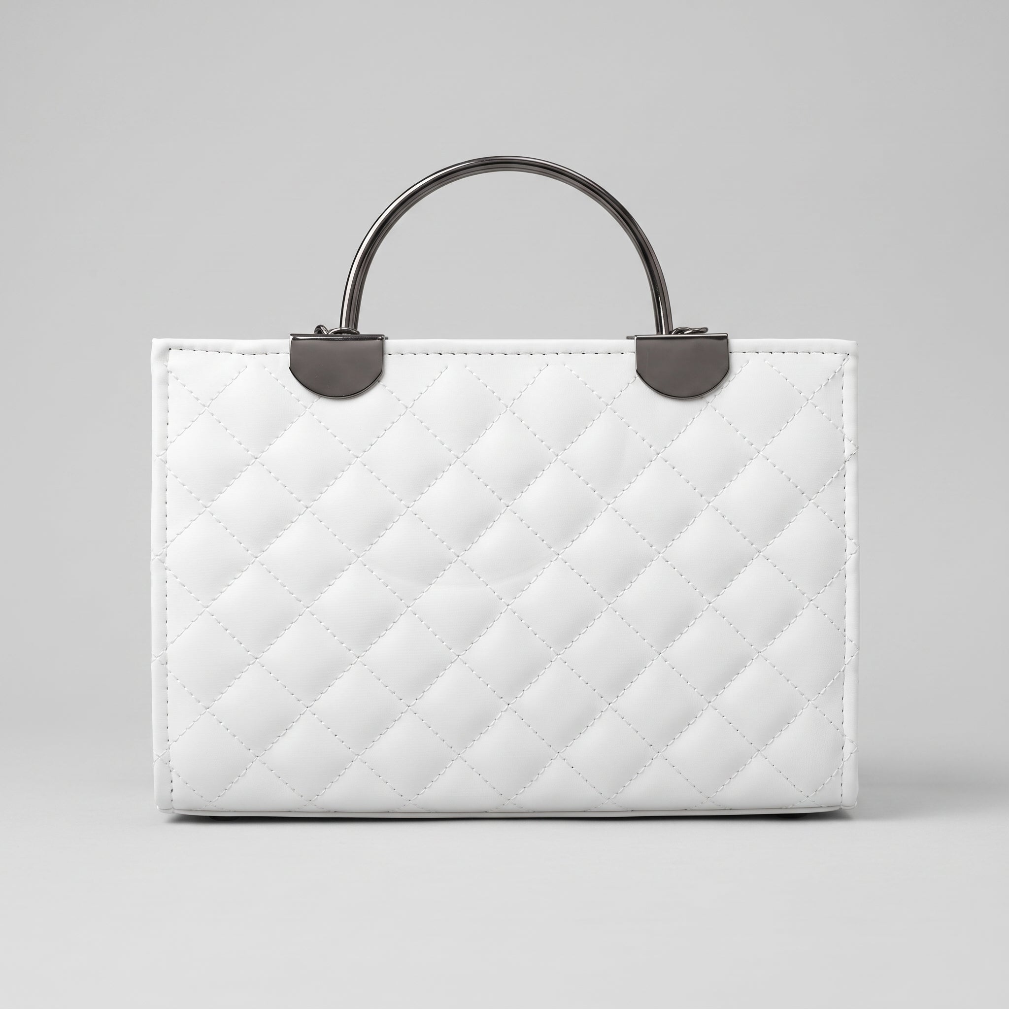 Quilted embroided Handbag