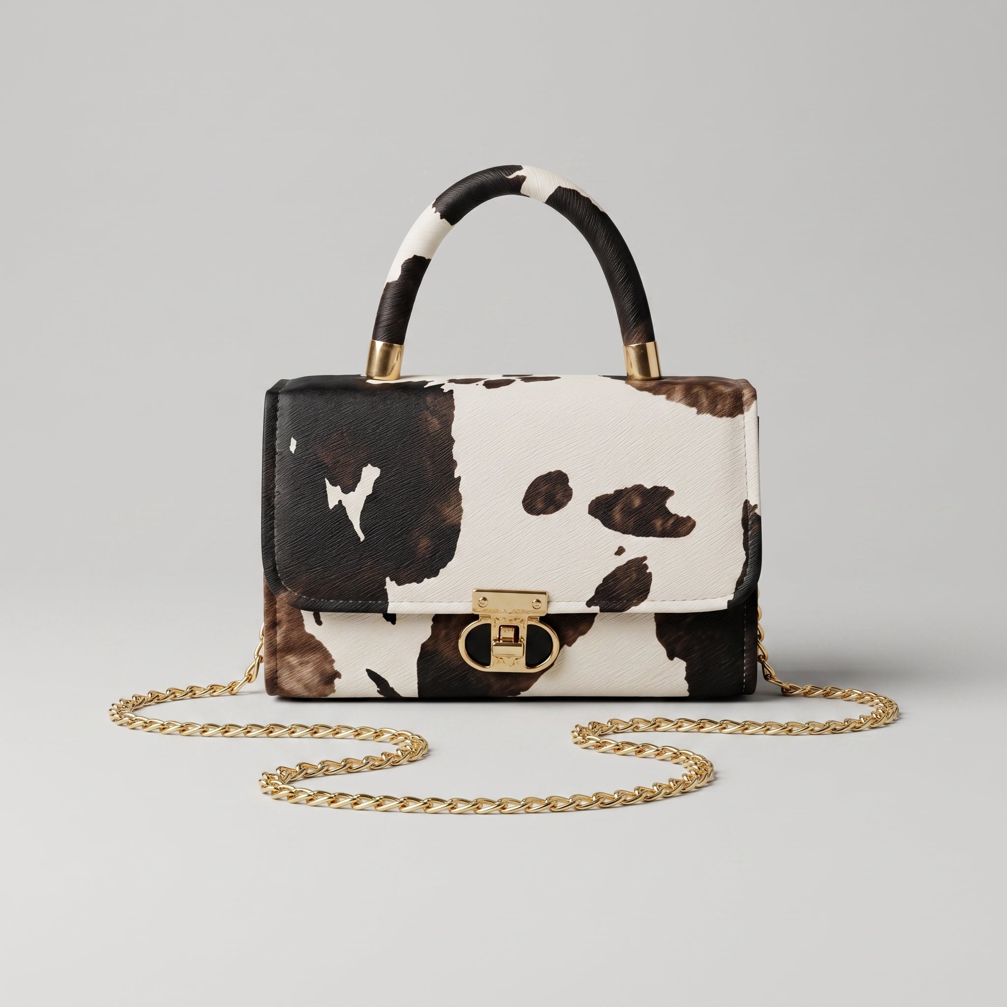 Cow Print Handbag